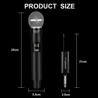 Micrófono Inalámbrico Profesional PG58 2 Canales UHF Frecuencia Fija Micrófono De Mano Para Fiesta Karaoke Iglesia Show Reunión - details 15