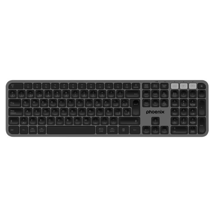 Teclado inalámbrico multidispositivo phoenix k300 blueooth dual y 2.4ghz - 1