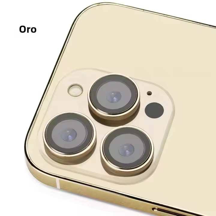 Protector De Lente De Cámara Para iPhone 15 14 11 12 13 pro Max plus Mini Vidrio Templado HD Protector De Lente Metálico - 1