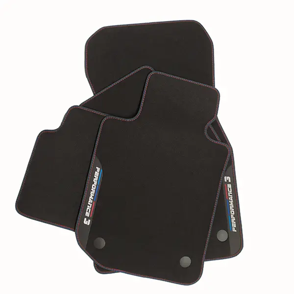 Alfombras alfombrillas en moqueta premium velour LIMITED EDITION PERFORMANCE para BMW Serie 3 E46 desde 1999 hasta 2005 - 1