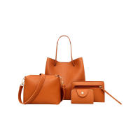 Juego De 4 Bolsos Para Mujer Estilo Elegante Monedero De Cuero PU Bolso De Hombro Mensajero Bolso De Mano Moda Accesorio Decorativo Para Mujer - details 4