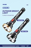 Linterna Táctica LED Recargable USB Con Pantalla De Energía Batería Integrada Luz Fuerte Resistente Al Agua Para Caza Y Camping - details 4