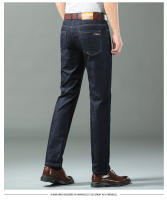 Nuevos Jeans De Seda Y Algodón Para Hombres Azul Recto Con Estiramiento Pantalones De Negocios Casuales Ligeros Para Primavera Y Verano - details 10