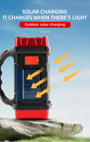 Luz Portátil Multifuncional Solar Recargable LED Con Fuente De Luz USB Dual Para Camping Y Exteriores Fuente De Iluminación Fuerte - details 4
