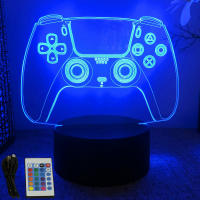 Lámpara De Noche LED NEON GAMER 3D Iluminación RGB Para Habitación De Juegos Decoración De Pared Luz De Mesa Personalizada Para Niños - details 20