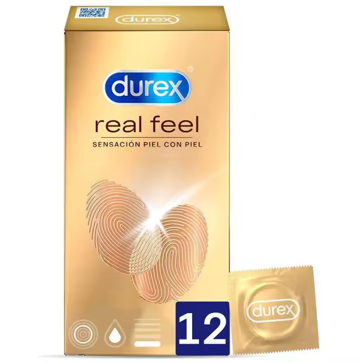 Durex Preservativo Sensitivo Real Feel S/Latex 12 U - 1