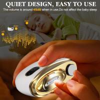 Cortaúñas eléctrico, 2 en 1, cortaúñas eléctrico para pulir uñas, con iluminación LED, recortador de uñas eléctrico, adecuado para bebés, niños, adultos y ancianos - details 3