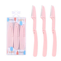 Karsyngirl 3pcs Afeitadora De Cejas Plegable Cepillo Para Rostro Herramientas De Maquillaje Para Mujeres Corta Cabello Y Cejas - details 2