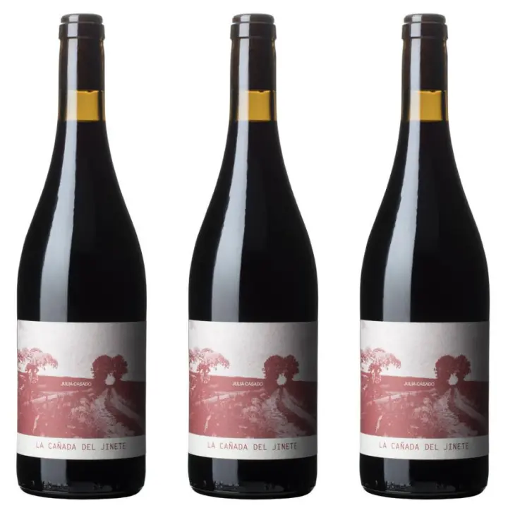 VINO TINTO ARTESANO 3 x La Cañada del Jinete PACK 3 BOTELLAS. Variedad monastrell viejas viñas de montaña de cultivo orgánico. Elaborado artesanalmente en tinajas de barro y envejecido en roble francés. Se embotella directamente sin clarificar ni filtrar - 1