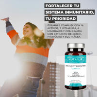DEFENSAS INMUNITARIAS FORTE  Vit C + Equinacea + Própolis + Reishi + Zinc + Selenio + Hierro  Vitaminas Sistema Inmunológico Puro  IMMUNITY BOOSTER 60 Cápsulas Nutralie - details 0