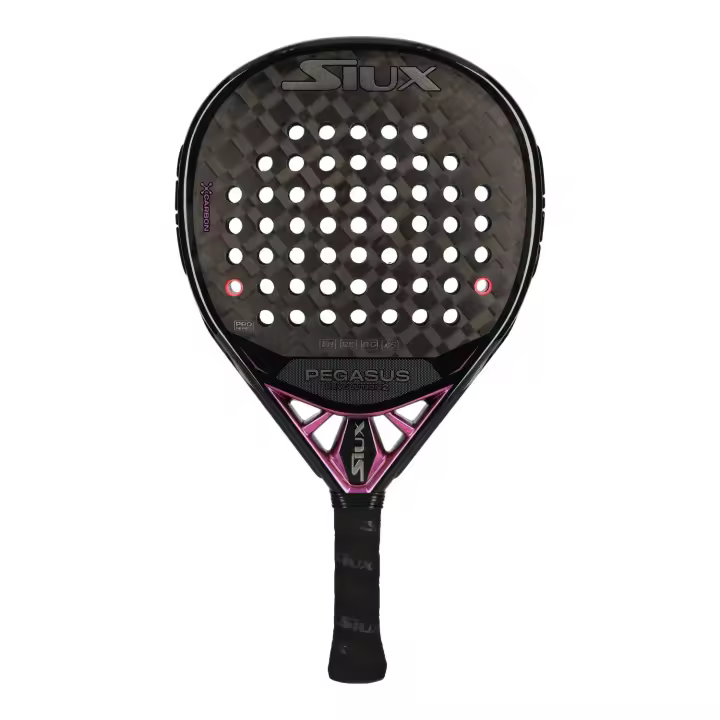 Pala de padel SIUX PEGASUS REVOLUTION 2 - Pala híbrida para jugadores de nivel avanzado/profesional. Carbono 24K y goma EVA - 1