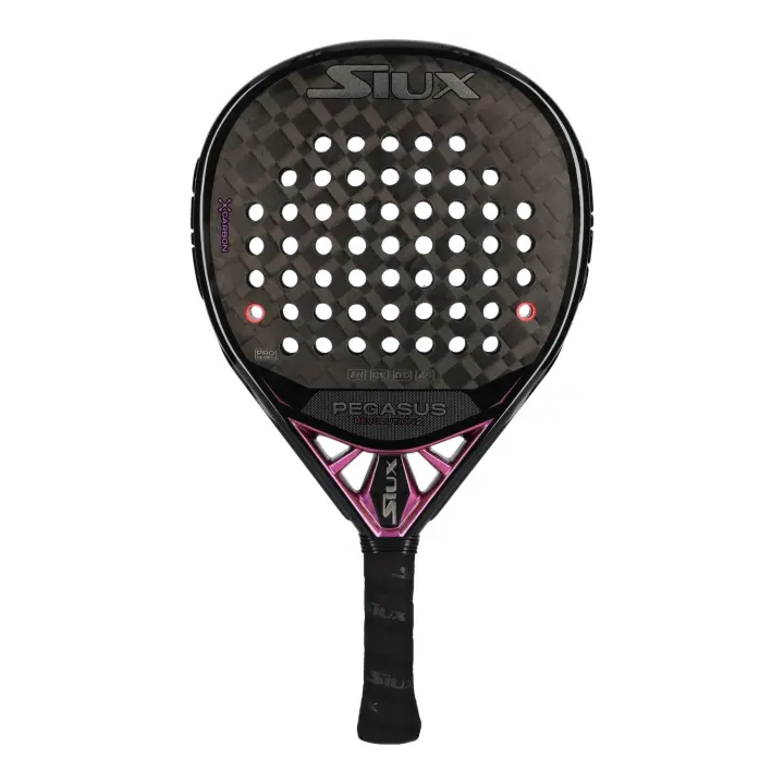 Pala de padel SIUX PEGASUS REVOLUTION 2 - Pala híbrida para jugadores de nivel avanzado/profesional. Carbono 24K y goma EVA - 1