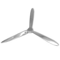 vidaXL Hélice para la pared aluminio plateado 70 cm - details 0