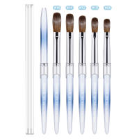 Cepillo De Uñas De Acrílico Kolinsky De Alta Calidad Con Mango De Madera Herramientas De Dibujo Para Manicura Y Gel De Constructivo - details 0