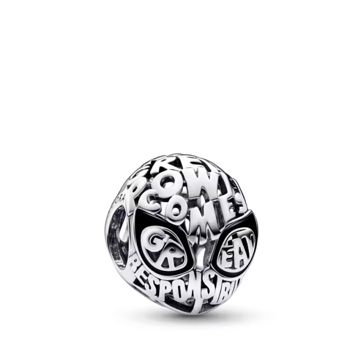 Pandora MarvelCharm Máscara Spider-Man 792351C01 , para Mujer, Hombre, Unisex - 1