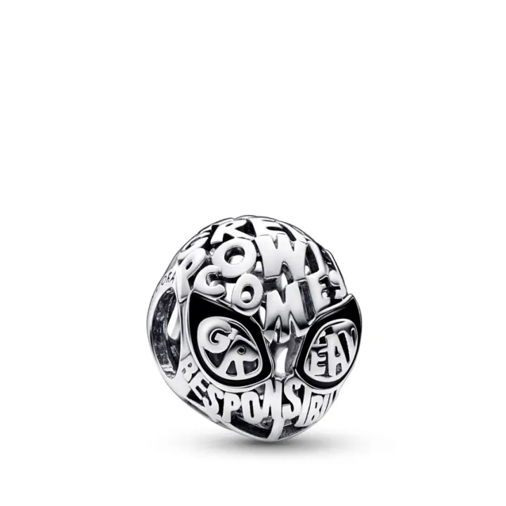 Pandora MarvelCharm Máscara Spider-Man 792351C01 , para Mujer, Hombre, Unisex - 1