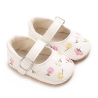 Nuevos Zapatos De Bebé Para Niñas Mary Jane Planos Con Bordado Antideslizantes De Goma Talla 0-18M Zapatos De Princesa Para Recién Nacidos - details 4