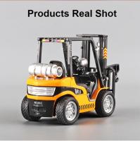 Modelo De Grúa Pala Cargadora 1:24 En Miniatura Metal Con Sonido Y Luz Vehículo De Ingeniería Ajustable Juguete De Coche Para Almacenamiento - details 6