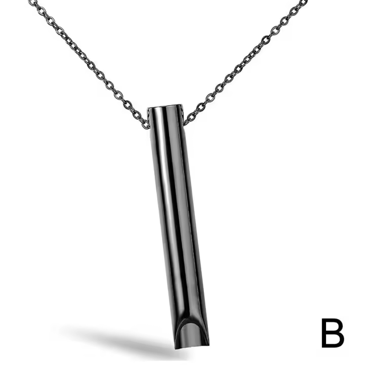 Collar De Acero Inoxidable Para Mujer Anillo De La Presión Del Estrés Joyería De Moda Para Meditación Y Yoga Accesorios Para Mujeres - 1
