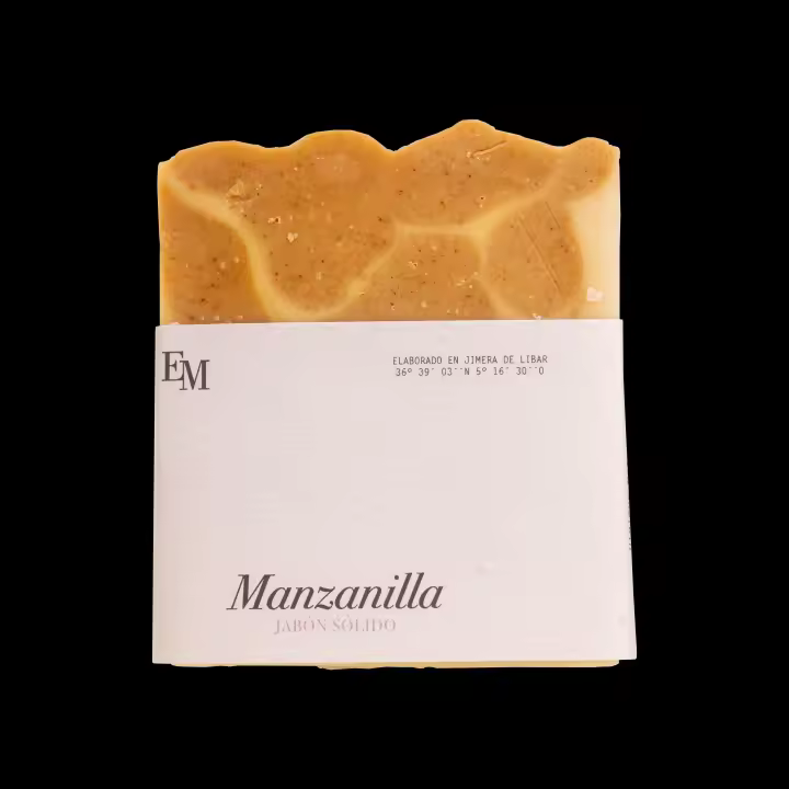 Manzanilla, jabón sólido de manzanilla y curcuma - 1