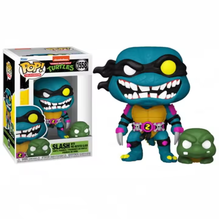 Funko Pop! Teenage Mutant Ninja Turtles 4 (Las Tortugas Ninja), Slash with Pre-Mutated Slash 1558 - 1
