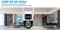 Cámara De Seguridad IP WIFI Para El Hogar 12MP Tríptico Lente 10x Zoom Vídeo HD Vigilancia CCTV Exterior Cámara De Seguridad Inalámbrica Yoosee - details 10