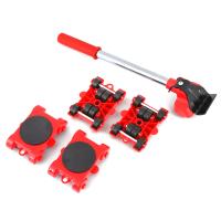Juego De 5 Piezas Alzador De Muebles De Alta Resistencia Con Rueda Herramienta De Movilización Para Muebles Dispositivo De Levantamiento Auxiliar - details 1