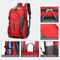 Mochila De Senderismo 40L Impermeable Ligera Para Exteriores Trekking Viajes Unisex Nylon Mochila De Montañismo Para Hombres Y Mujeres - details 8