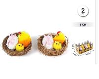 ZIRIZON - Decoración de Pascua,huevos de plástico impresa brillante pascua para la caza pascua,Pollitos, conejos y zanahorias realistas para decoración de Pascua - details 1