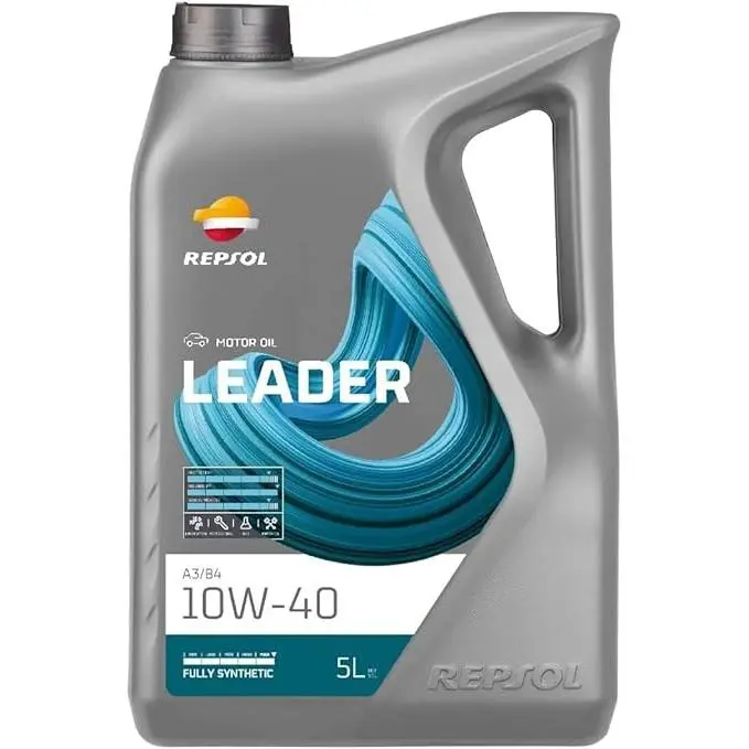 REPSOL aceite lubricante multigrado para coche LEADER A3/B4 10W-40 5L - 1