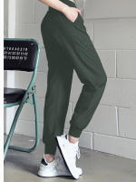 High-Waist Yoga Pants Para Mujer Quick-Drying Con Bolsillos Diagonal De Comodidad Todas Las Estaciones Deporte Estilo Jogger De Pierna Larga - details 6