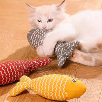 Juguete De Pescado Para Gato MADDEN Simulación De Pescado Con Menta Juguete Interactivo Para Gatos Y Gatitos Almohadilla De Raspadura Regalo Para Mascotas - details 1