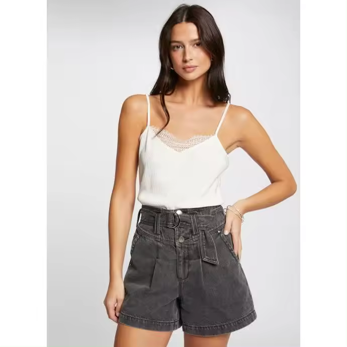 Morgan Camiseta Tirantes Blanca Corte Regular - 1