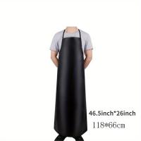 Bata De Trabajo De 40 Pulgadas De Cuero PU Impermeable Para Lavar Platos Resistente Al Desgaste Para Hombres Bata De Limpieza - details 4