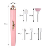 Máquina De Uñas Eléctrica 5 En 1 Con Luz Portátil Mini Herramientas De Manicura Para Eliminador De Gel Pen Art Eléctrico - details 2