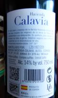Vino tinto Rioja Hacienda Calavia Joven - details 1