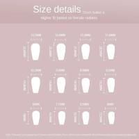 Juego De 24 Piezas De Uñas Postizas Removibles Patches De Color Sólido Simples Y Largas Para Baile De Salón De Belleza Uñas Falsas Cortas Arte De Uñas - details 0