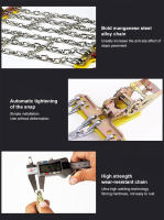 Cadenas De Neumáticos Para Coche Antideslizantes De Hierro Para Nieve Y Arena Adecuadas Para Ancho De Neumático 165-265mmm - details 4