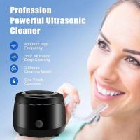 Limpiador ultrasónico del retenedor para la dentadura, liomador ultrasónico dental profesional 43kHz/180ml, máquina de la lipieza de Sonic PARA LA Guardia DE LA Noche de La Boca, App Dental - details 2