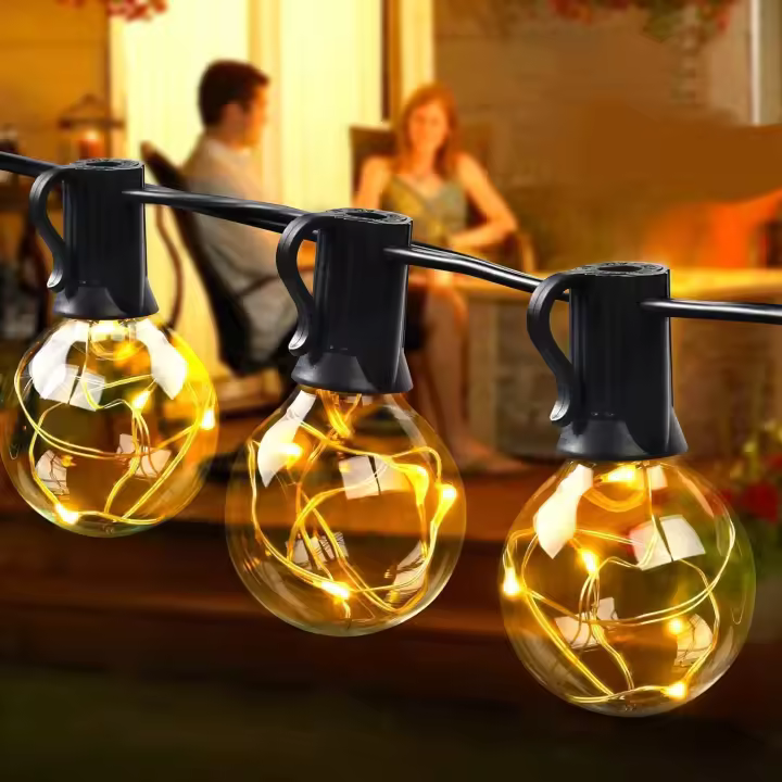 Luces Solares G40 Para Exterior Con 32 Bombillas Inalámbricas De 4.5v Shatterproof Decorativas Para Fiesta En Jardín - 1