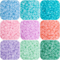 Lotes De 10G De Cuentas De Vidrio Super Excepcionales Domésticas De 3x6mm Para Joyería Hecha a Mano DIY Imitación De Jade Abacus - details 5