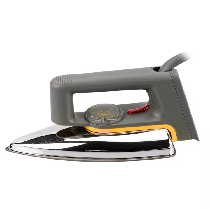 Plancha seca antigua de uso doméstico RAF sin agua ni vapor, plancha de chapa de diamante con transferencia de calor 1108 - 1