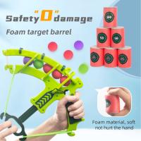 Juguete De Tiro Simulación De Juego De Mesa Para Niños Y Niñas Pistola De Bola Suave Juguete Interactivo Para Padres Y Hijos - details 2