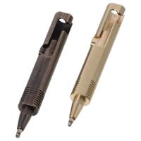 Mini Bolígrafo De Cobre Miniatura Bolígrafo De Bolsillo Ballpoint Retráctil Recargable Firmar Bolígrafo Pequeño Acción De Tornillo - details 0