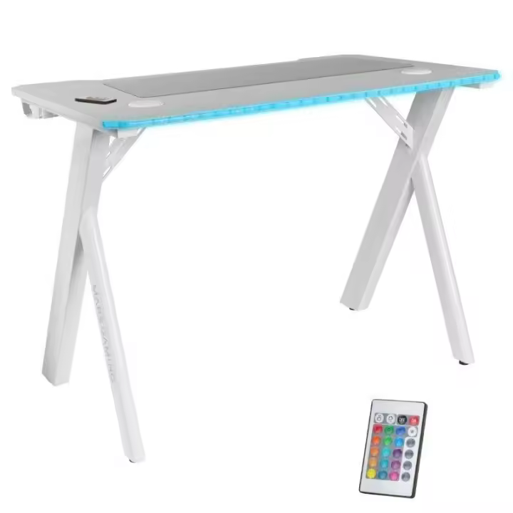 Mesa Gaming Mars Gaming MGD100RGB/ 100 x 60 x 74cm/ Blanca - 1