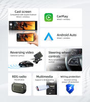 BQCC F6031W Reproductor MP5 Para Coche 6.36" IPS Con FM AUX TYPE-C USB RDS Radio Mirrorlink BT Android AUTO/CarPlay Estéreo De Coche - details 1