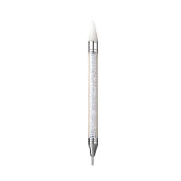 Doble Cabeza Pincel De Uñas Con Pinza Para Rhinestones Y Puntos Herramienta De Manicura DIY Con Cabeza De Silicona Para Gel UV - details 0