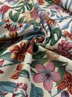 Tejidos Ortuño- Tela Gobelino flores tropicales, Tela para Tapizar por metros, para Sillas, Cojines, Cortinas, Bolsos, Cabecero, 1m x Ancho 2.80m - details 5