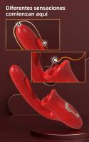 Vibrador Para Mujeres Con Lengüeta Y Succión Estimulador De Clítoris Tapping Flapping Vibrador De Silicona Para Juguete Sexual Oral - details 2