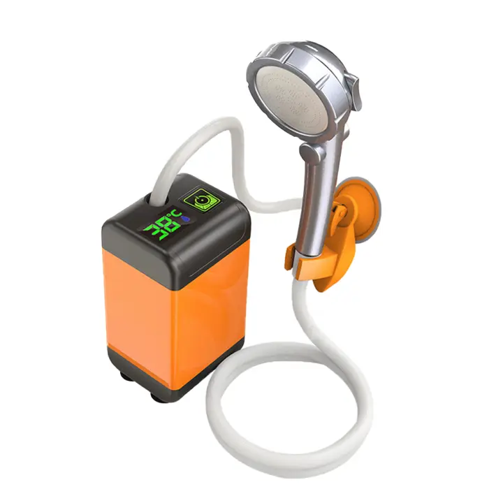 Ducha exterior - Batería 7800mAh, Medición de temperatura (0-80°C), ABS duradero, Apto para uso exterior - 1